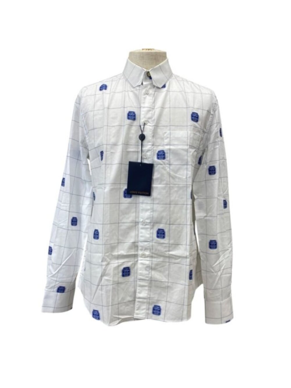 Louis Vuitton Shirt Long Sleeve Record Club Cotton White Casual